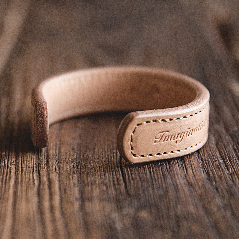 Urban Leather Cuff Bracelet For Men – Dark Brown With Metal Accents & Buckle Clasp, Adjustable Fit