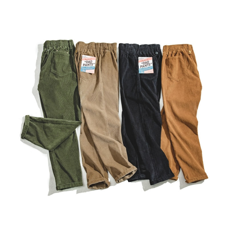 Solid Brown Corduroy Pants