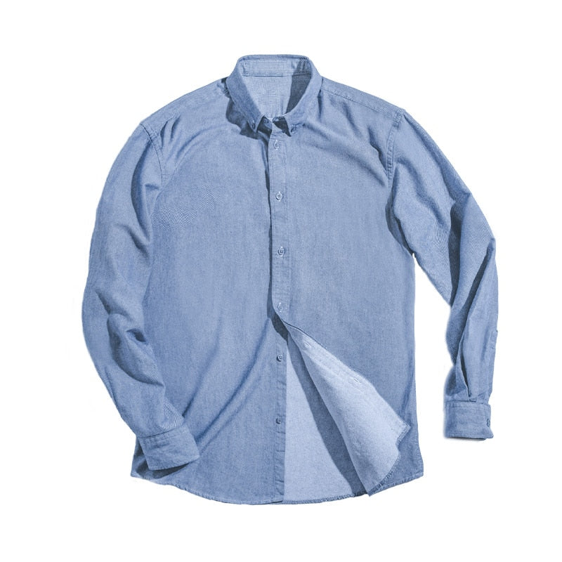 Cotton Retro Oxford Slim Shirt