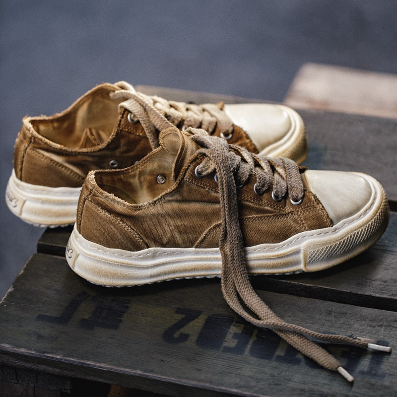Low-cut Old Canvas Vulcanized Shoes