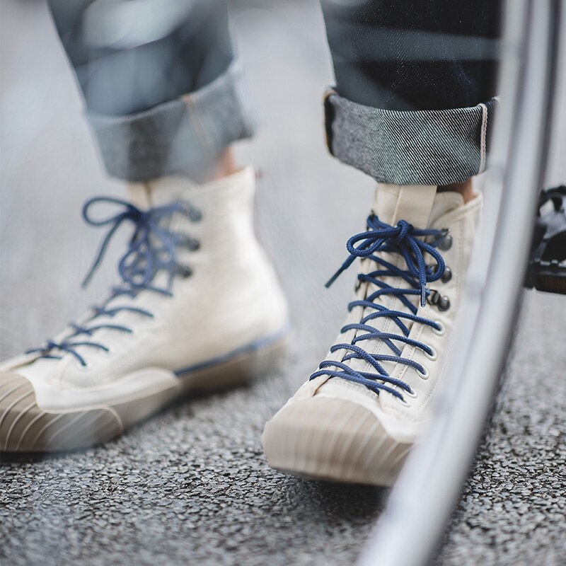 Japanese Retro High Top Casual Sneakers