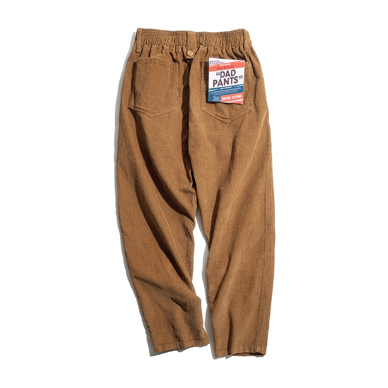 Solid Brown Corduroy Pants