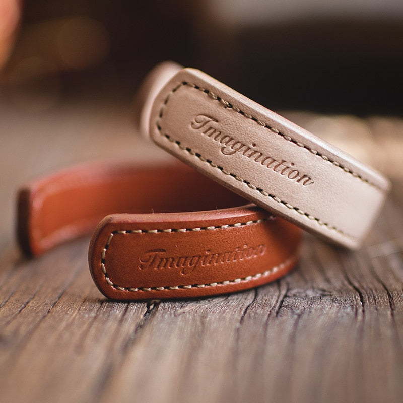 Adjustable Handmade Leather Cuff Bracelets For Men