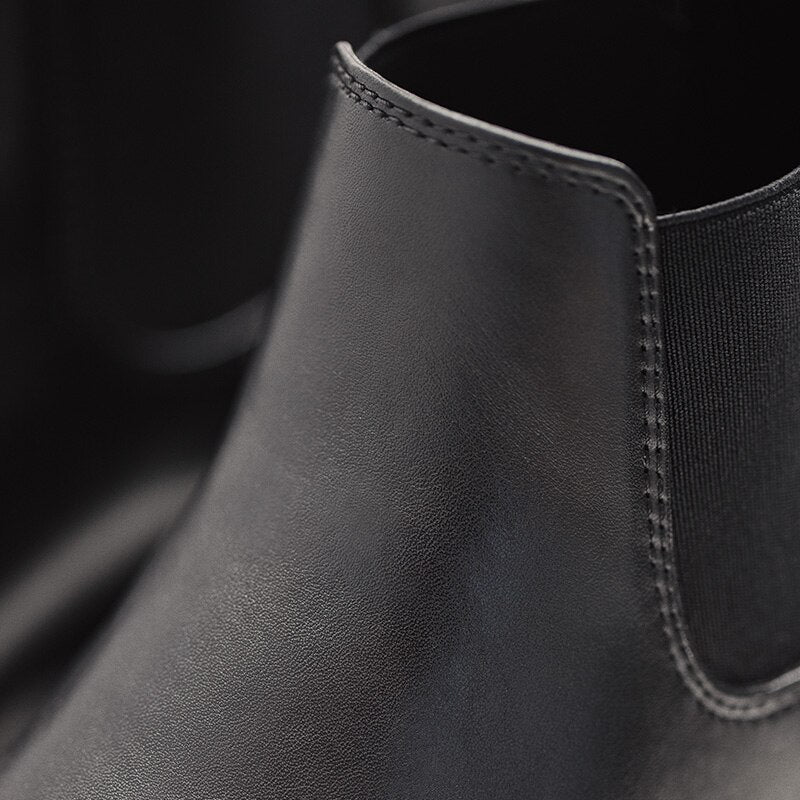 Split Leather Chelsea Boots