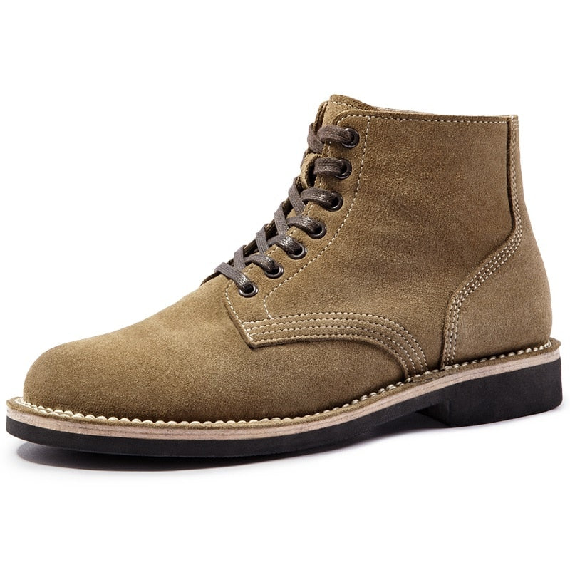 Genuine Leather Tooling Boots