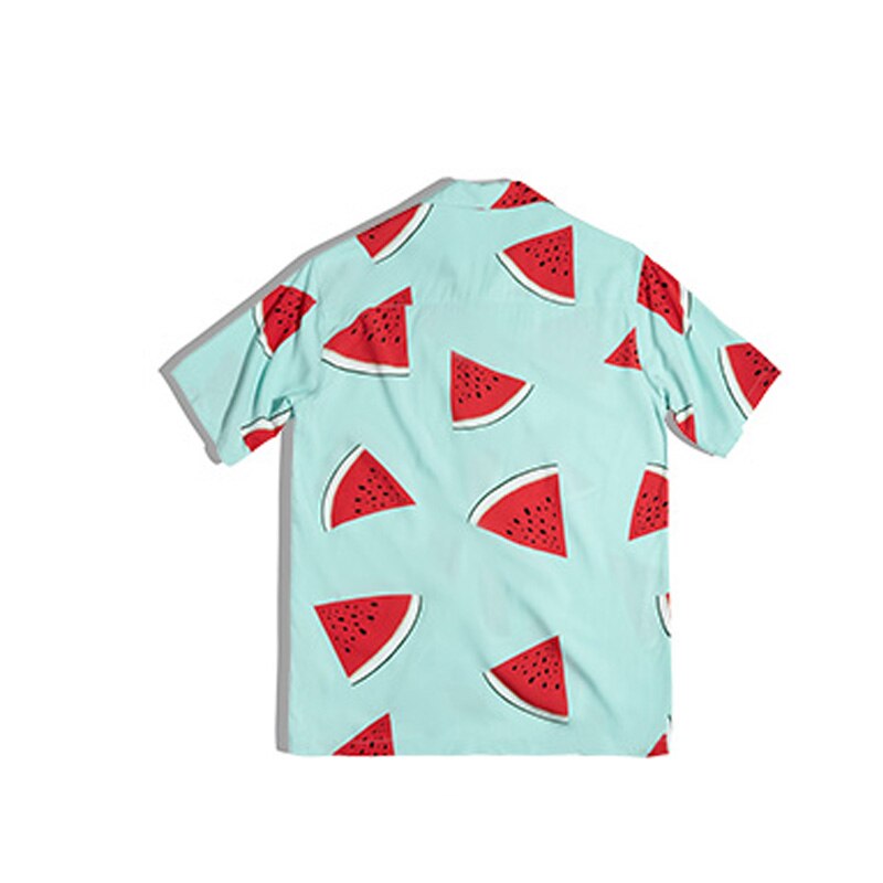 Watermelon Print Yuppie Hawaiian Shirt