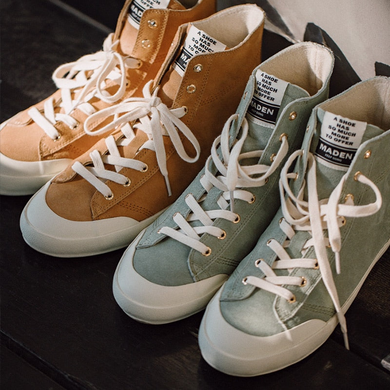 Sneakers Suede Casual High Niche Shoes