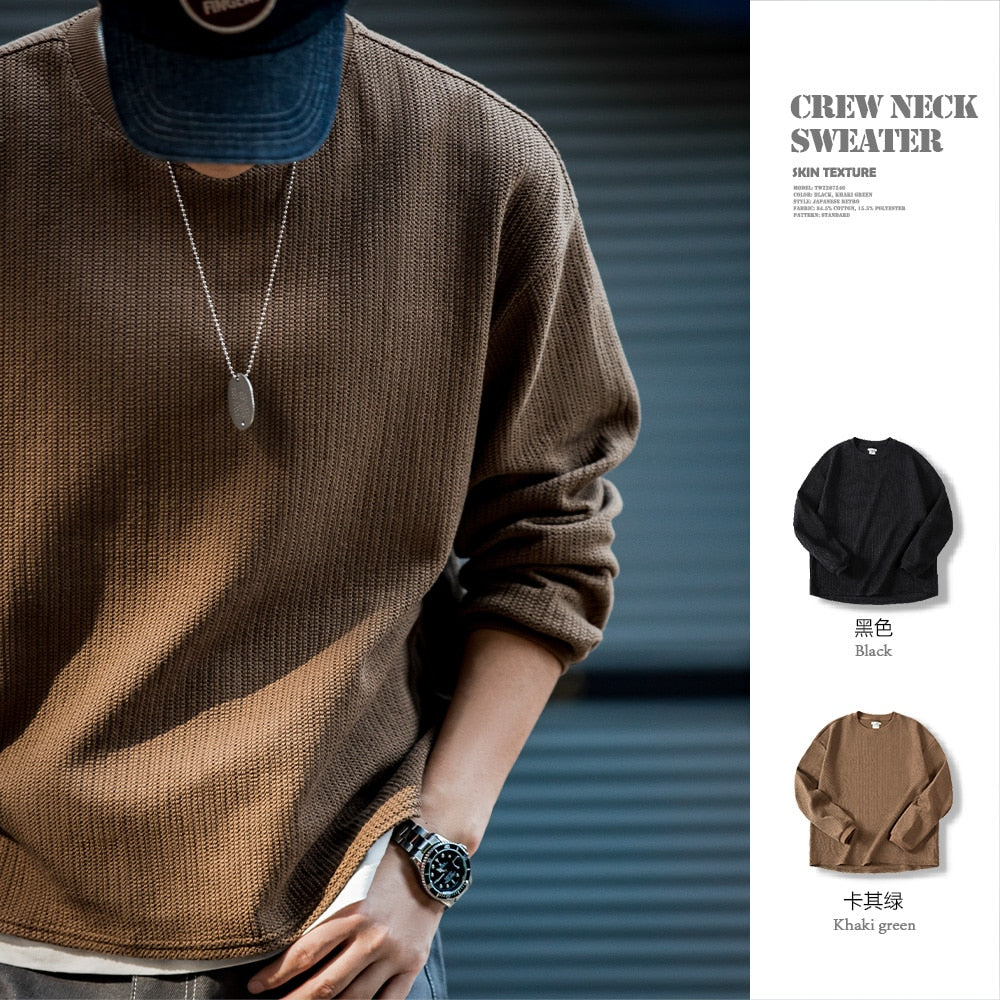 Crew Neck Knitted Sweaters