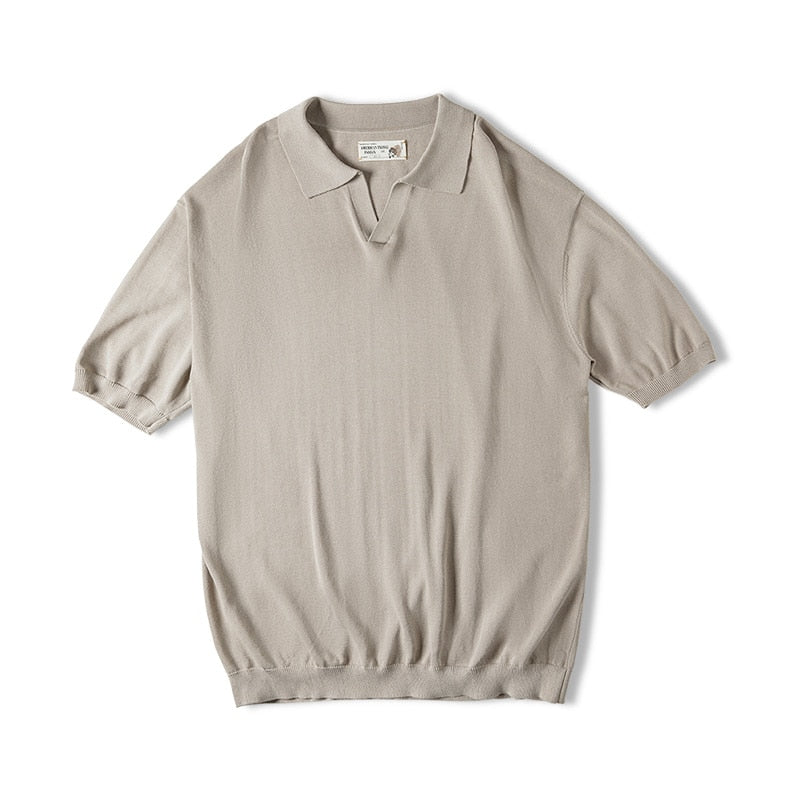 Summer Men's Short Sleeve Polo T-shirt