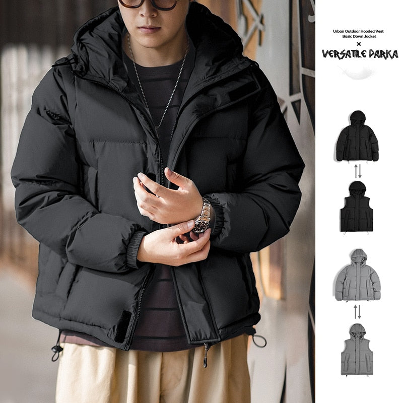 Sleeves Detachable Down Jacket