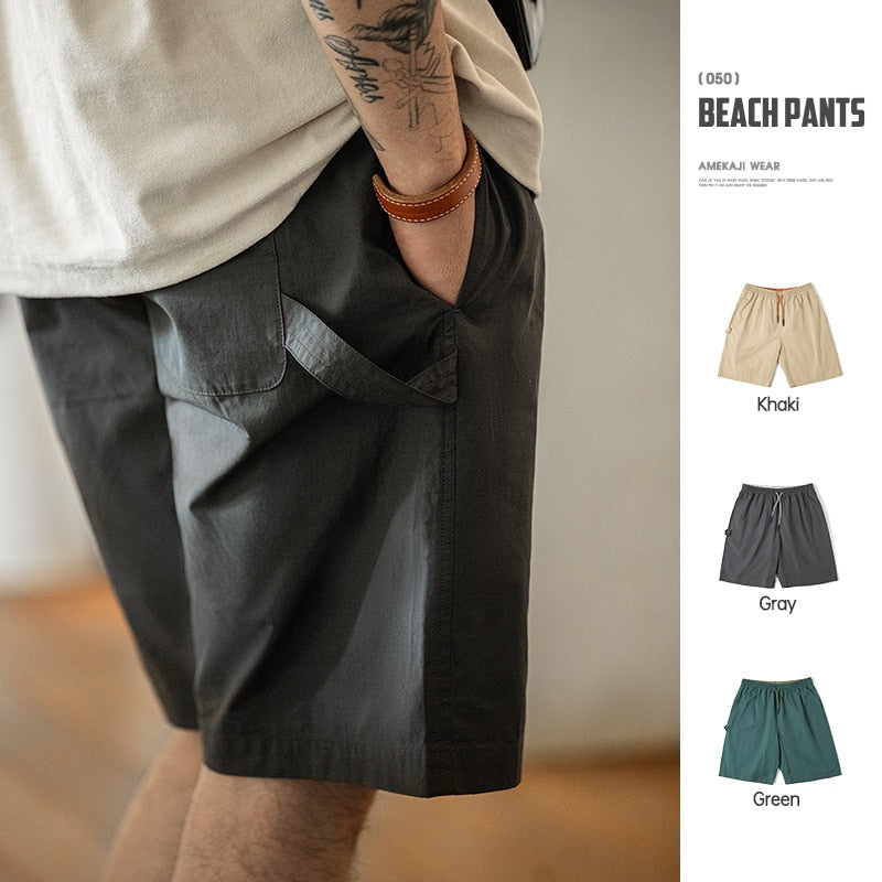 Workwear American Casual Vintage Straight Shorts
