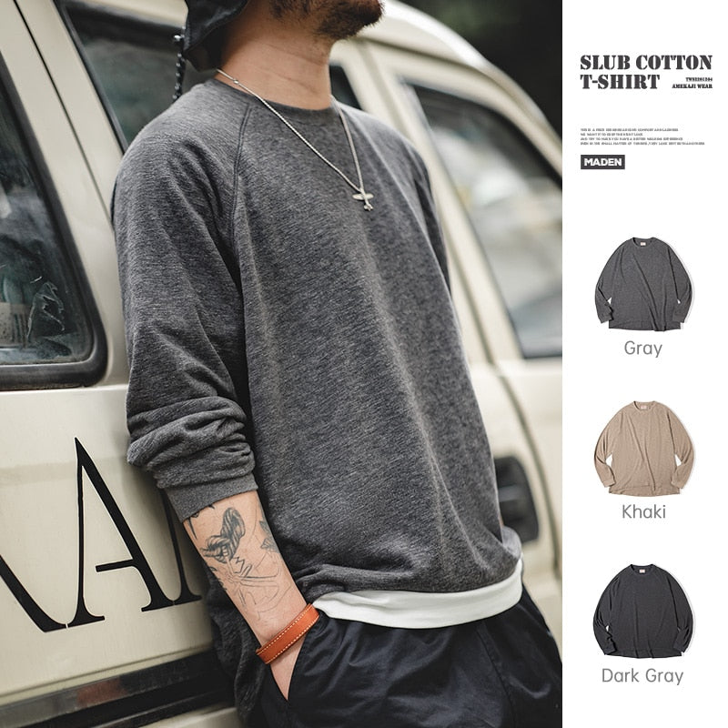 Cotton Breathable O-Neck Loose Hoodie
