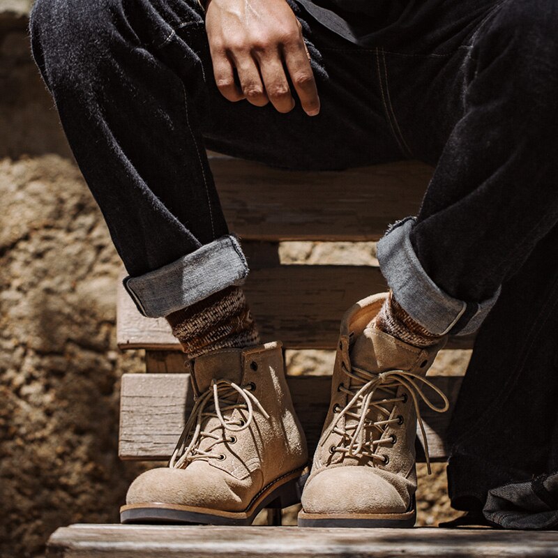 High-top Military Work Safety Shoes