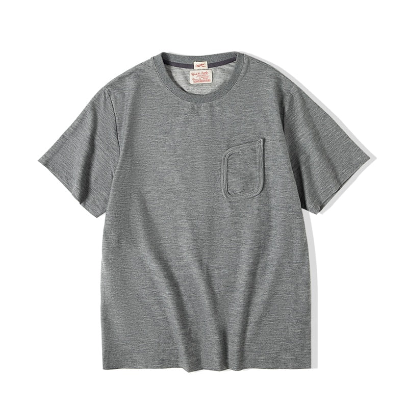 American Style Vintage Round Neck T-shirt