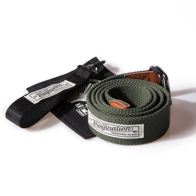 TACTICAL CANVAS WEB BELT WITH DOUBLE D-RING